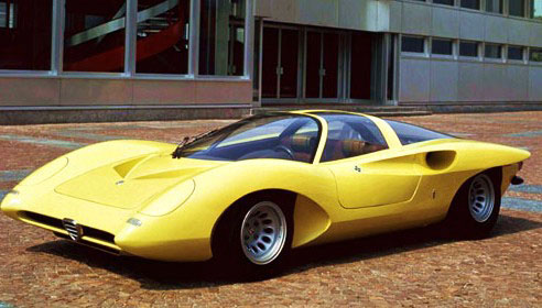 The Alfa Romeo 33.2 featured a mid-mounted 2 litre V8 engine, from the Alfa 