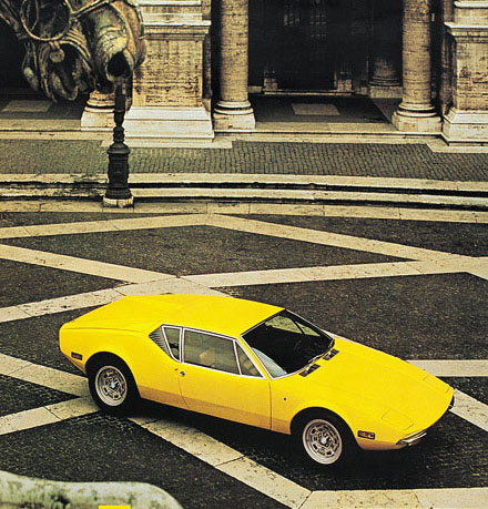 Designed by Tom Tjaarda at Ghia the 1970 De Tomaso Pantera was a mid engine