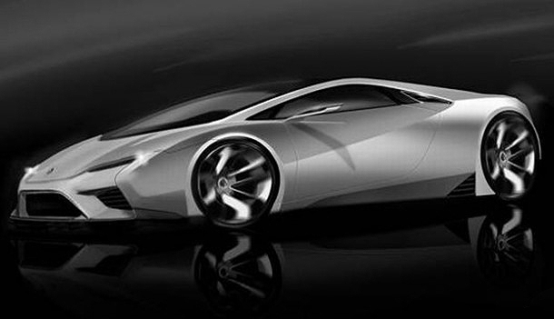 One of the final renderings of the new Lotus Esprit