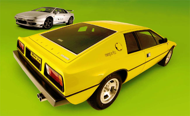 Lotus_Esprit_S1_Yellow_1977_Rear