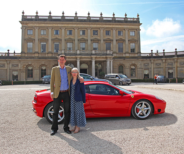 Mark_&_Tamsin_with_Ferrari_360_Cliveden_House